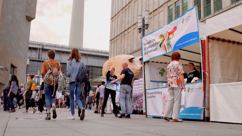 Stände auf dem veganen Sommerfest 2017 in Berlin