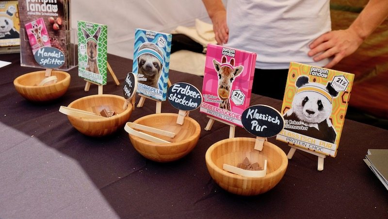 Pumpin Panda Schokolade auf dem veganen Sommerfest 2017 in Berlin