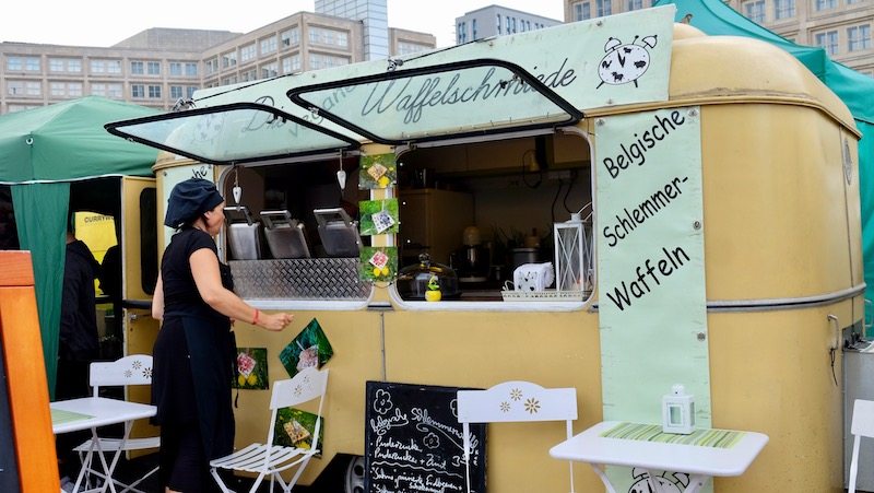 Waffeln auf dem veganen Sommerfest 2017 in Berlin